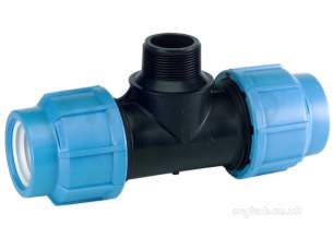 Georg Fischer Alprene Fittings -  Georg Fischer Alprene Mi Tee 25pex25pex3/4bsp