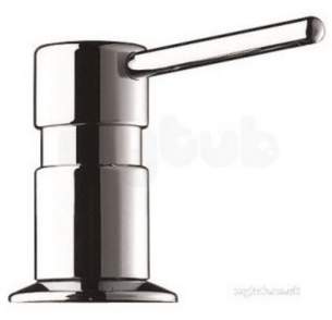Delabie Dispensers -  Delabie Soap Dispenser Straight Spout 1l Bottle Chromed Brass