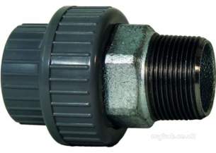 Georg Fischer Abs Fittings 1 14 and Above -  Georg Fischer Abs X Gi Adpt Un Epdm 295318 1.1/2