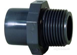 Georg Fischer Abs Fittings 1 and Below -  Georg Fischer Abs Adpt Socket Nipple 1/2-3/4-r3/4