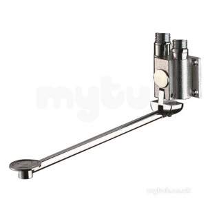 Delabie Accessories and Miscellaneous -  Delabie Monofoot Wall Mounted Pedal Operated Vlv Mm1/2 Inch Without Nut