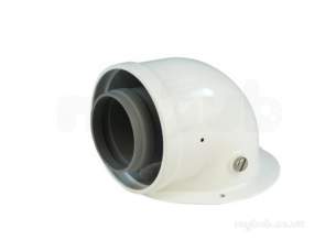 Baxi Boiler Spares -  Baxi 5000277 Painted Flue Elbow