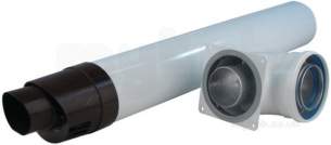 Potterton Boiler Spares -  Potterton Baxi 236921 Kit Flue Terminal