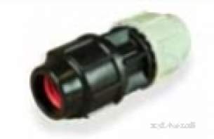 Plasson Fittings -  20 X 1/2 Inch Plasson Met/imp Slip Cplg 7418