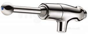 Delabie Basin Taps -  Delabie Tempostop Wall Mounted Lever Operated Basin Tap M1/2 Inch 7sec