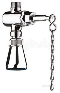 Delabie Shower Valves -  Delabie Tempostop Chain Pull Shower Valve M1/2 Inch 15sec Plus Gym Comfort