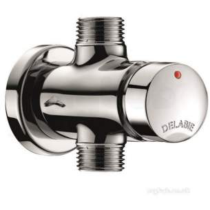Delabie Shower Valves -  Delabie Temposoft 2 Wall Mtd Exp Shower Valve M1/2 Inch Inline 30 Sec