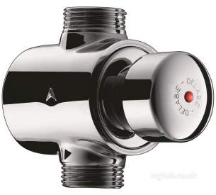 Delabie Shower Valves -  Delabie Tempostop Exposed Shower Valve M3/4 Inch 75 Lpm 30sec Time Flow