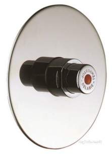 Delabie Tempostop Rec Shower Valve F1/2 Inch St Steel 130 Plate 30sec