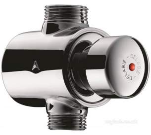 Delabie Showers -  Delabie Tempostop Exp Shower M1/2 Inch M3/4 Inch 30sec Inlet Comp Fittings