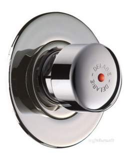 Delabie Shower Valves -  Delabie Tempostop Shower Valve M3/4 Inch For Panels 30sec Plus Wall Plate