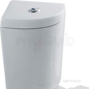 Eastbrook Sanitary Ware -  Loire Corner Cistern Inc Fittings White 75.0011