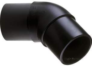 Georg Fischer Black Electrofusion Pe Fittings -  Georg Fischer Pe100 45d Spigot Elbow Sdr17 250 753150821