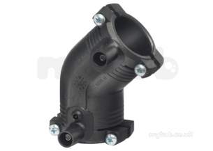 Georg Fischer Black Electrofusion Pe Fittings -  Georg Fischer Ef Pe100 45d Elbow Sdr11 40 753151609