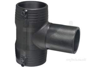 Georg Fischer Black Electrofusion Pe Fittings -  Georg Fischer Ef Pe100 90d Equal Tee Sdr11 110 753201814