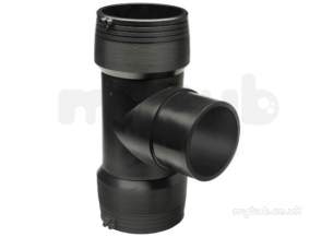 Georg Fischer Black Electrofusion Pe Fittings -  Georg Fischer Ef Pe100 90d Equal Tee Sdr11 200 753201819