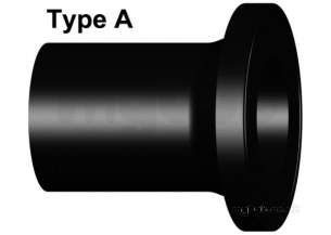 Georg Fischer Black Electrofusion Pe Fittings -  Georg Fischer Pe100 Ef Plus Spig Flange Adpt Sdr11 355 753800024