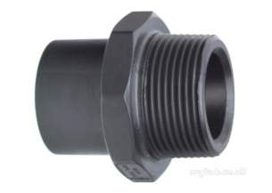 Georg Fischer Black Electrofusion Pe Fittings -  Georg Fischer Pe100 Bsp/mi Adaptor Nipple 25 753910557