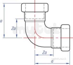 Tectite Sprint Fittings -  Pegler Yorkshire Tect Sprint Tt12 90d Elbow 18