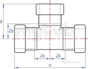 Tectite Sprint Fittings -  Tect Sprint Tt24cp Equal Tee 10 75859