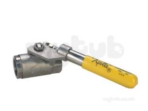 Apollo Industrial Stainless Steel Ball Valves -  Apollo Ss Ball Vlv Spring Return Bspt 25