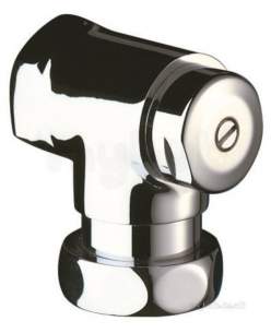 Delabie Accessories and Miscellaneous -  Delabie Elbow Stopcock Chromed Plus Flow Adjustment Ff3/4 Inch