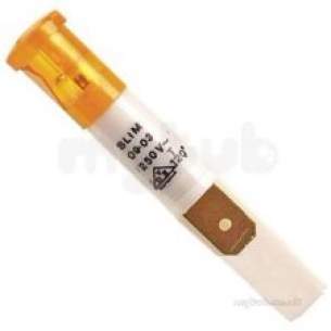 Lincat -  Lincat Ne42 Round Amber Neon