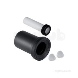 Geberit Commercial Sanitary Systems -  Collar Set W Cover Caps 180x130x130mm Wh
