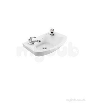 Lecico Sanitaryware -  Atlas 18x11 Washbasin Two Tap Holes White Aswh18ba