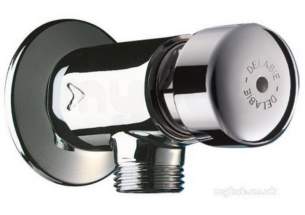 Delabie Urinals -  Delabie Tempostop Exp Urinal Valve Mm1/2 Inch Angled 3sec Plus Wall Plate