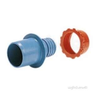 Plasson Fittings -  3/8 Inch Plasson Insert Ld C Lt Blue 7786