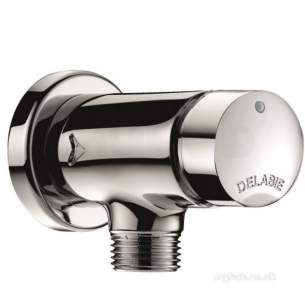 Delabie Urinals -  Delabie Temposoft 2 Wall Mounted Urinal Valve M1/2 Inch Angled 3sec
