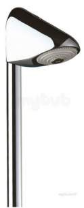 Delabie Showers -  Delabie Exposed Shower Column F1/2 Inch With Fixed 5 Ring Shower Head