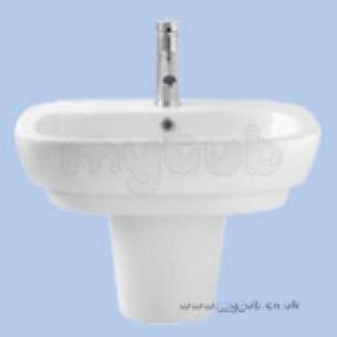 Twyford Encore -  Twyford Encore Square Basin 600 One Tap Hole Wh Er4241wh