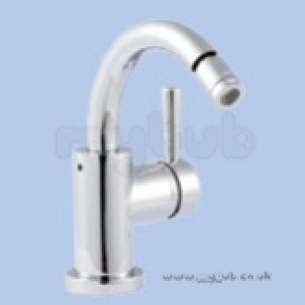 Twyfords Commercial Brassware -  Siron Side Lever Bidet Mono Plus Push Waste Sn5536cp