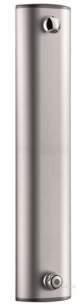 Delabie Showers -  Delabie Tempomix Alu Shower Panel Top Inlets 15 Comp Fit 30sec