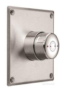 Delabie Brassware -  Delabie Tempomix Rec Shower Mixer M1/2 Inch 15 30sec Time Flow Plus Plate