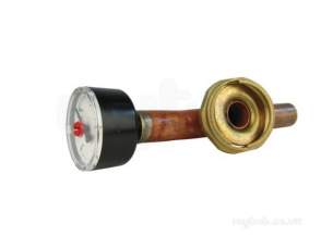 Worcester Bosch Boiler Spares -  Worcester 87161200540 Press Gauge/drain Assembly