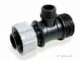Plasson Fittings -  Plasson Modular Male Tee 40 X 11/4 X 40