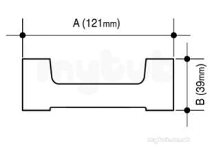 Osma Above Ground Drainage -  Osma Pipe Bracket Spacer 4t731 White
