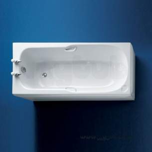 Ideal Standard Acrylic Baths -  Ideal Standard Studio Extra E4052 Two Tap Holes Tg Bath White