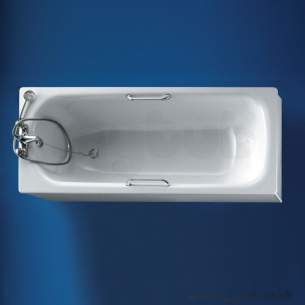 Armitage Shanks Steel Baths -  Armitage Shanks Sandringham Orima S169601 1700 Two Tap Holes Ngh As Steel Bath 130.0049.877