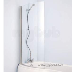 Ideal Standard Shower Doors and Panels -  Ideal Standard Alto E7607 800 Unhanded Bath Screen Slv