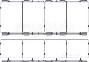 On Roof Support Systems -  Big Foot 10 Deg Solar Pv 4 Panel Pack