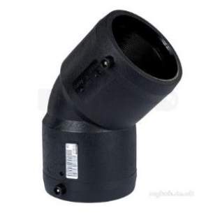 Gps Frialen Black Fittings -  Gps Fri 110mmx45d Elbow Blk E/f