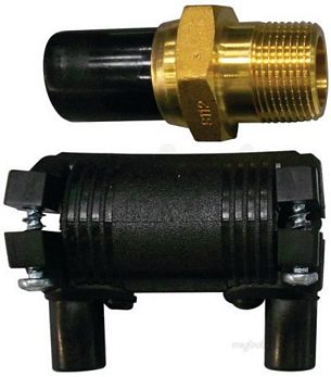 Georg Fischer Black Electrofusion Pe Fittings -  Georg Fischer Ef Pe100 Tran Mi Brass Sdr11 25-3/4 720920757