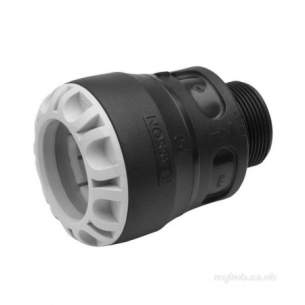 Plasson Pushfit -  Plassone 25 X 3/4 Inch Male Iron Adaptor 1002