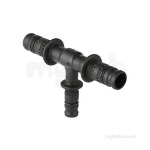 Geberit Mepla Mlcp Pipe System -  32x20x32mm Mepla Red Tee Pvdf 624.317.00.5