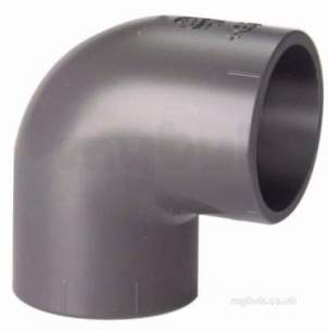 Georg Fischer Upvc Fittings and Valves Metric -  Georg Fischer Upvc 90d Elbow 211001 63 721100111