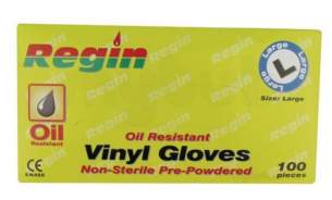Regin Products -  Regin Regw21 Vinyl Gloves Box Of 100 Lrg